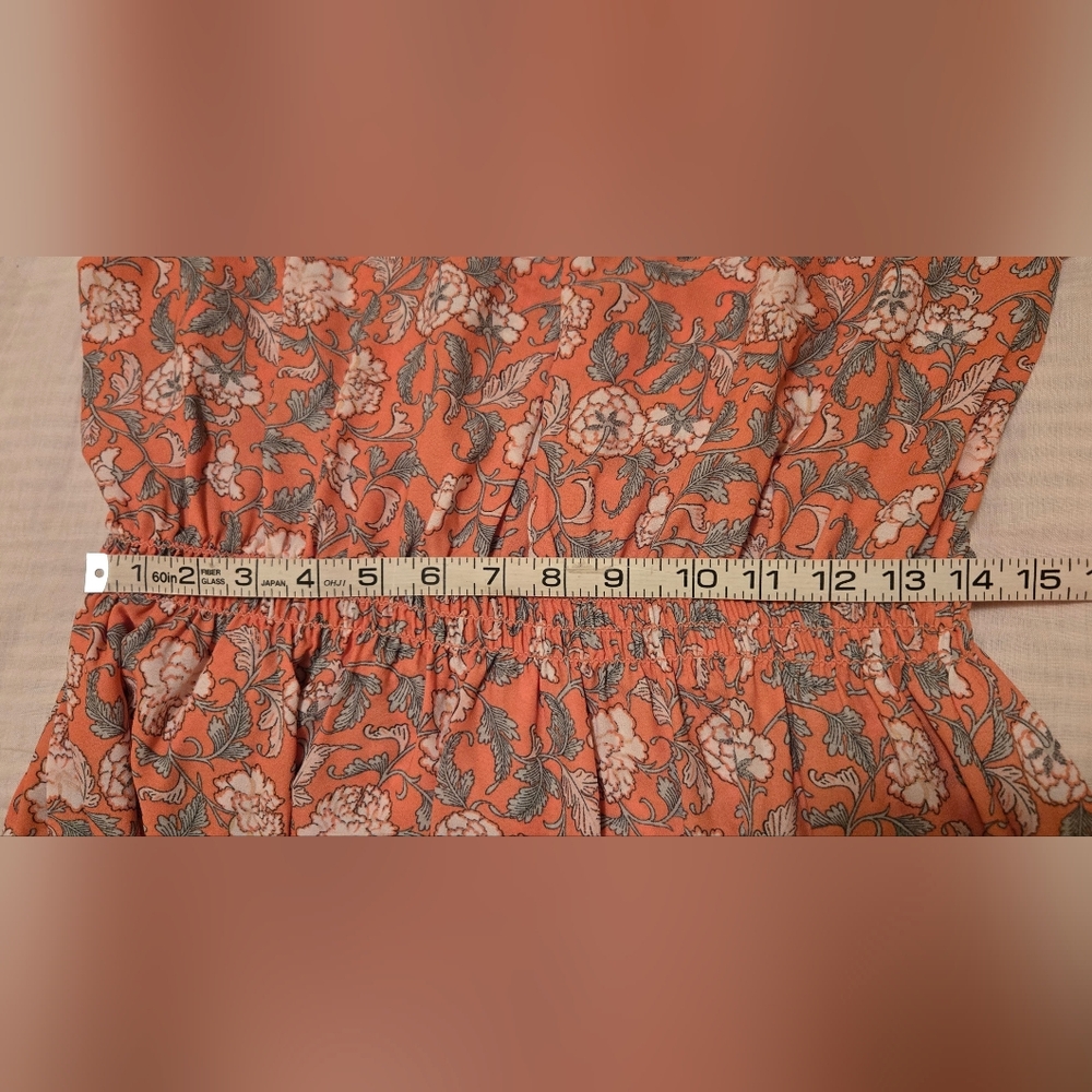 Max Studio Flutter Sleeve Maxi Dress - Coral Carnatuon - Size XL - MSRP $148 - Picture 10 of 13